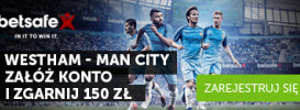 150 PLN na West Ham - Man. City!