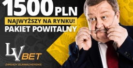 Pakiet powitalny 1500 PLN od LV BET!