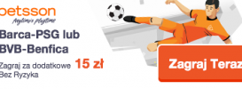 Zgarnij dodatkowe 15 PLN na Ligę Mistrzów!